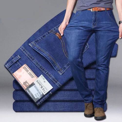 New Men Light Luxury Stretch Slim Fit Pants Comfortable Soft
