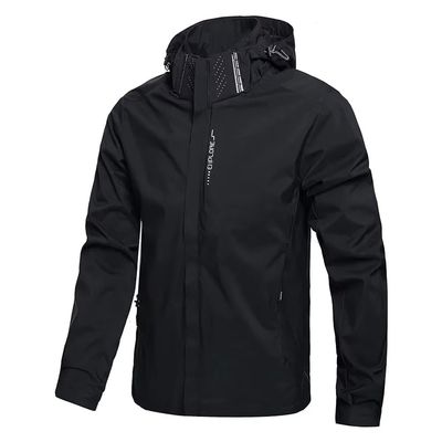 Men's Waterproof Rain Jacket Lightweight Outer Hooded Outdoo