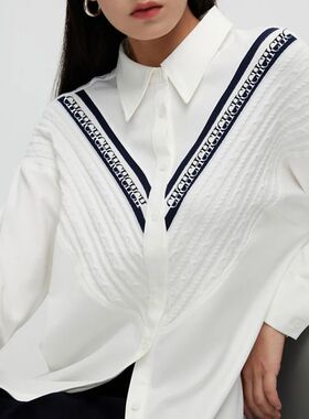 CHCH Women's Blouse Knitted Patchwork Striped Blouse Casual