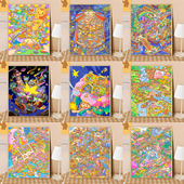 一个小肉肉 宝藏湾 数字油画diy 合集画师插画填充手绘数字画