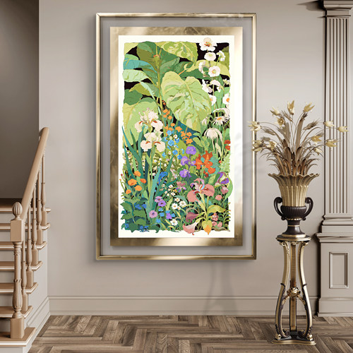 宝藏湾 数字油画diy绿野繁花花卉填充油画绘画高还原装饰数字画