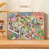 宝藏湾 数字油画diy向日葵幼儿园好可爱治愈填色多色填充数字画