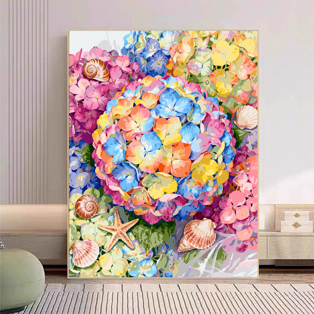 宝藏湾 数字油画diy糖果绣花球肌理画填充油画高难度装饰画数字画