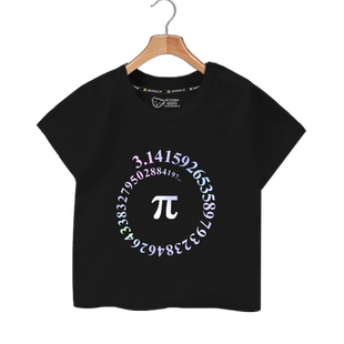 圆周率数学π理工学霸程序员3.1415短袖T恤衫男女儿童装学生半袖