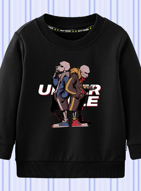 传说之下Undertale弗里斯克Frisk游戏圆领卫衣男女儿童装学生长袖