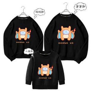 Among us精灵宝可梦联名太空狼人杀圆领卫衣男女亲子装长袖上衣服