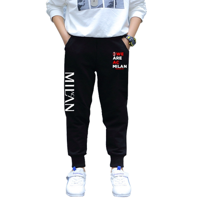 AC米兰足球迷服小脚卫裤子休闲裤
