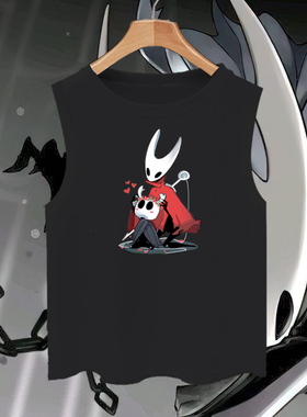 空洞骑士HollowKnight游戏周边无袖T恤衫男女儿童装学生宝宝背心