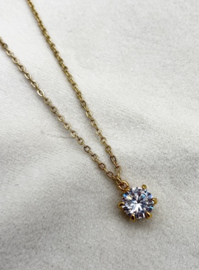 流行饰品欧美原单个性小众设计热卖简约精品锆石项链