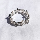 青岛外贸欧美外贸饰品时尚 手环欧美水钻珍珠精品手镯 个性