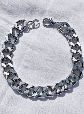 青岛外贸流行饰品欧美原单正品个性抽象锁链重工小众精品手链