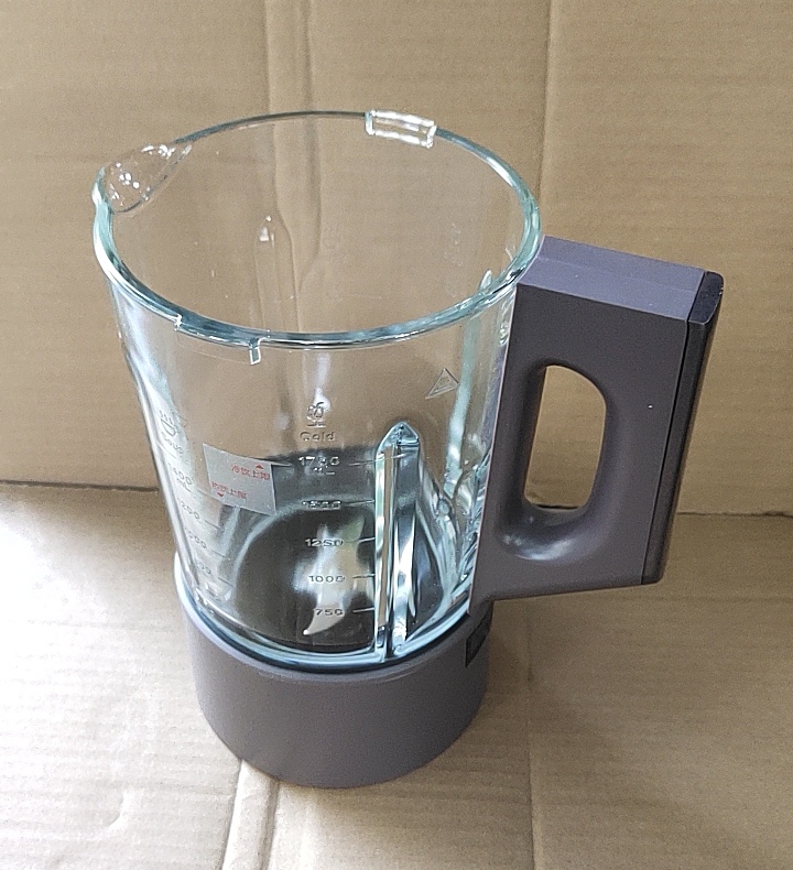 美的破壁机杯体MJ-PB12S06热杯豆浆杯搅拌杯原装玻璃杯子不带盖