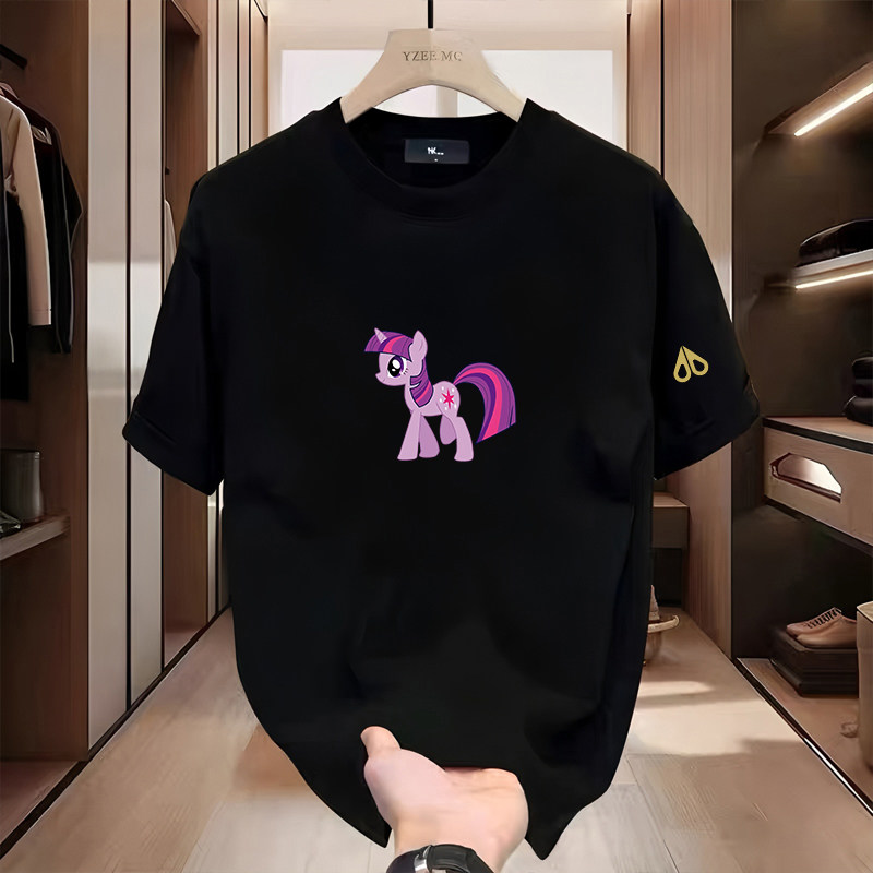 剪刀四季美式休闲卡通印花短袖T恤男女同款圆领宽松休闲潮流上衣,女装/女士精品,T恤,淘宝优惠券,粉丝福利购,淘宝优惠卷