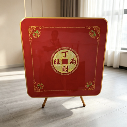 四方红桌拜神八仙桌正方形折叠式