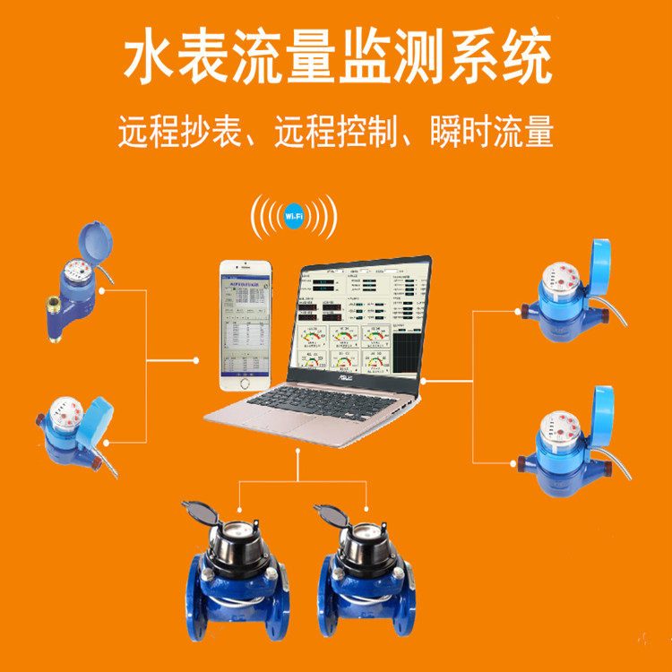 485远传水表抄表系统 水流量计量监测控制软件 智能水表管理系统