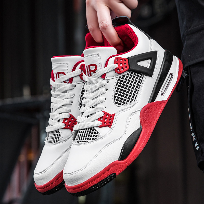 纯原aj4中帮午夜蓝潮流奥利奥火焰红电母篮球鞋大巴黎情侣男女鞋