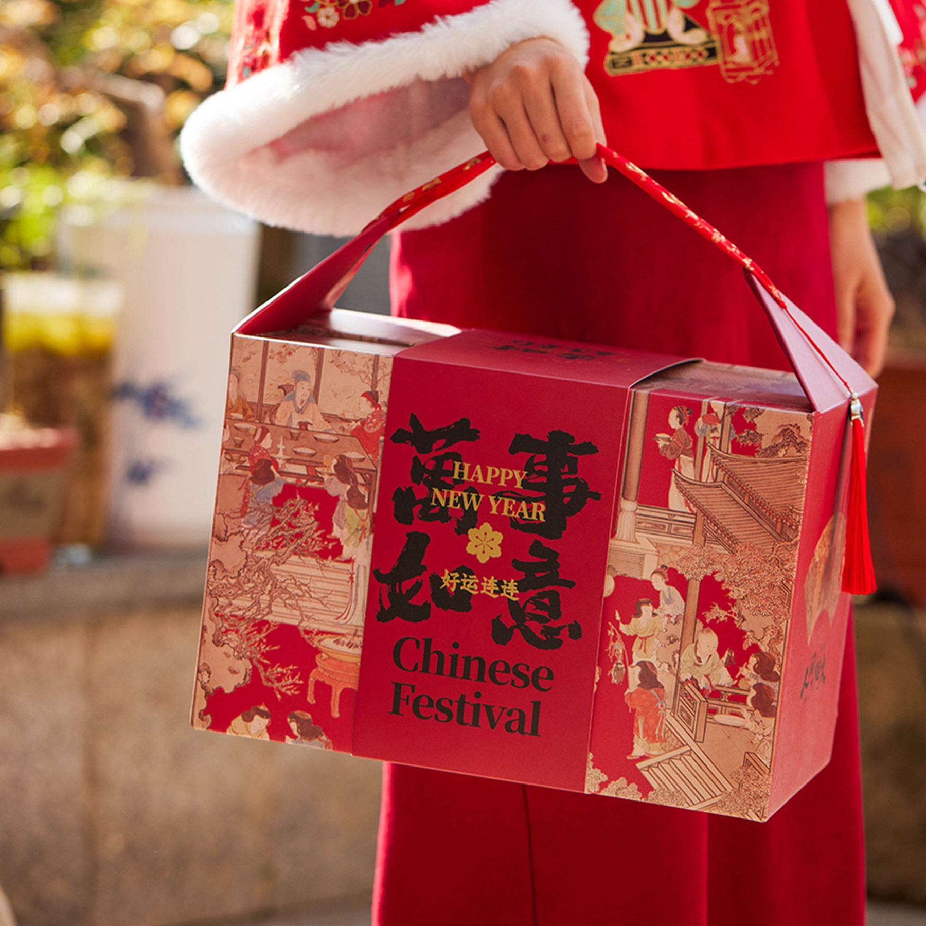 新年礼盒年货腊肠土特产零食坚果礼盒瓦楞盒国风过年礼盒包装盒子,包装,年货礼品包装,淘宝优惠券,粉丝福利购,淘宝优惠卷