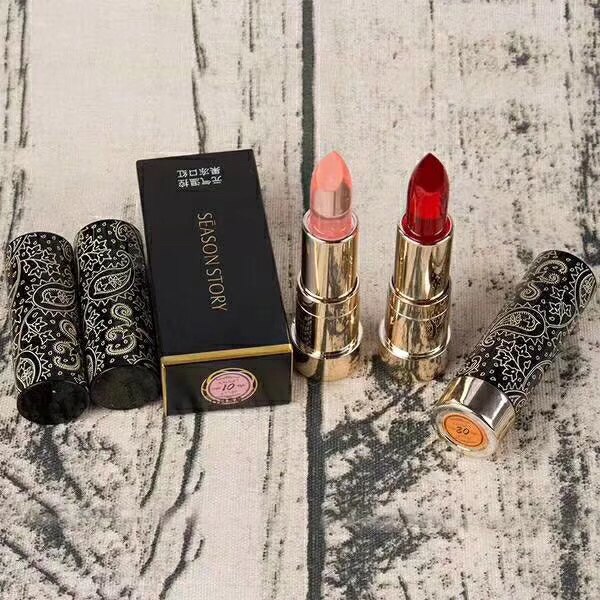 四季物语元气温控果冻口红不脱色不沾杯防水持色保湿滋润白新包装