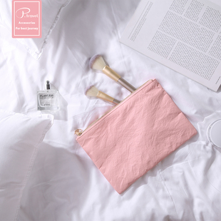 化妆包女便携旅行大容量简约高级感杜邦纸防水化妆袋化妆品收纳包