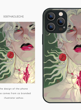 9397ashva-正版插画手机壳适用于苹果17Promax16Promax15pro华为p50p60p70promate60Pro小米17vivooppo