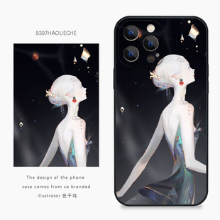 9397号列车x插画师：色子鸡联名4正版手机壳适用于苹果17Promax16Promax华为p60p70promate60小米17vivooppo