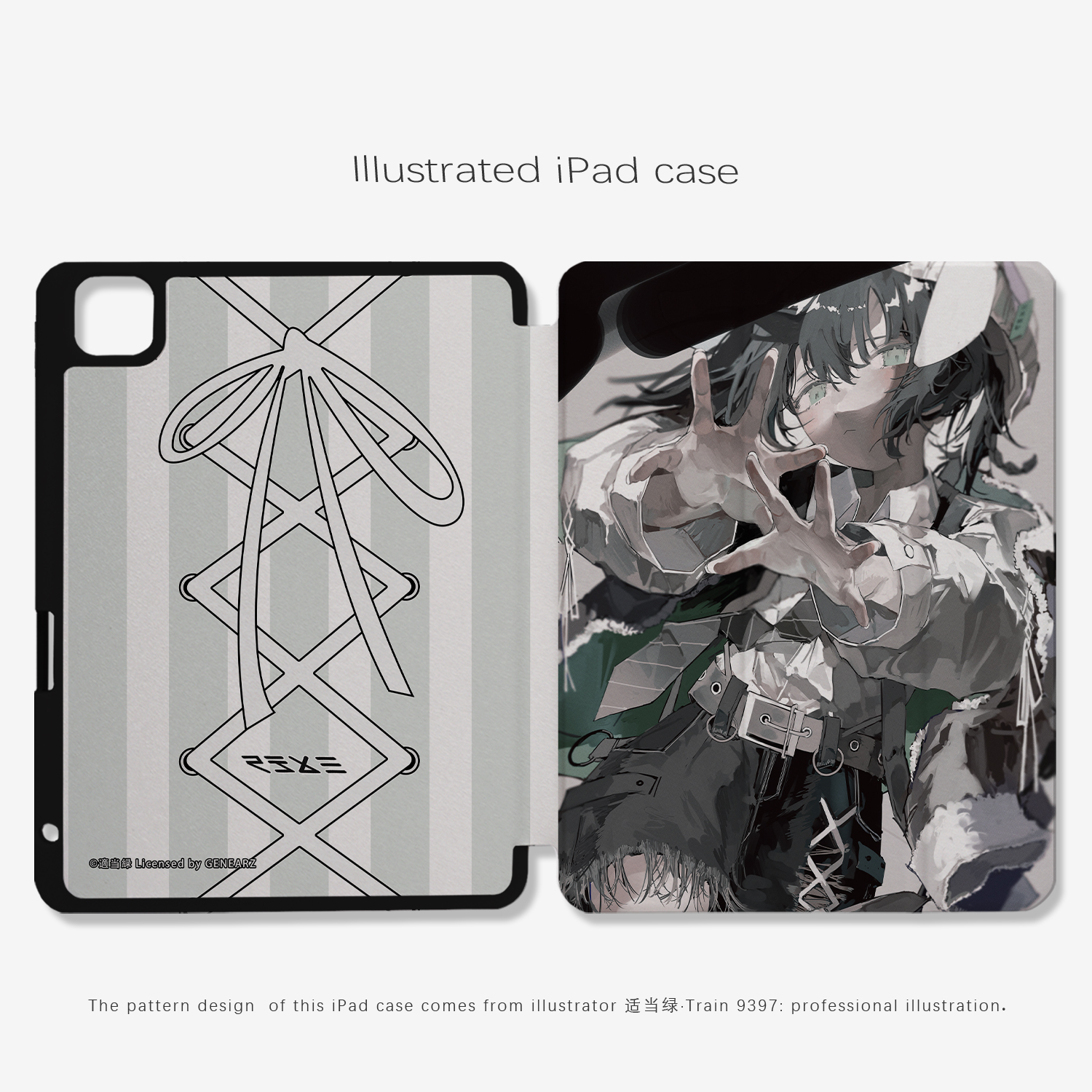 平板壳原创插画日系二次元