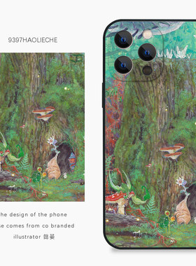 9397号列车x插画师：懿晏联名9正版手机壳适用于苹果14pro15pro16pro华为p50p60pro小米14