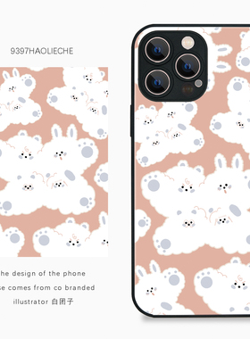 9397号列车白团子自创插画手机壳适用于苹果16Promax15Promax14pro华为p50p60promate小米vivooppo