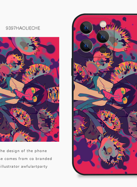 9397号列车x插画师：awfulartparty联名5正版手机壳适用于苹果17Promax16Promax15华为p60p70小米17vivooppo