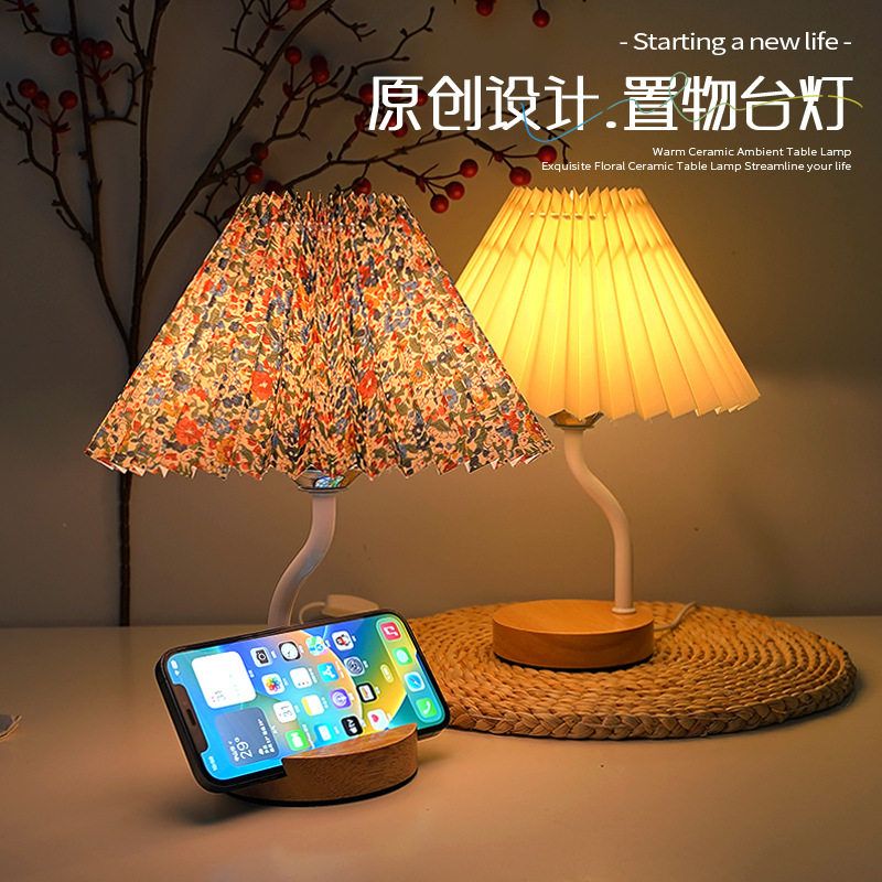 European style desk lamp bedside remote control night light