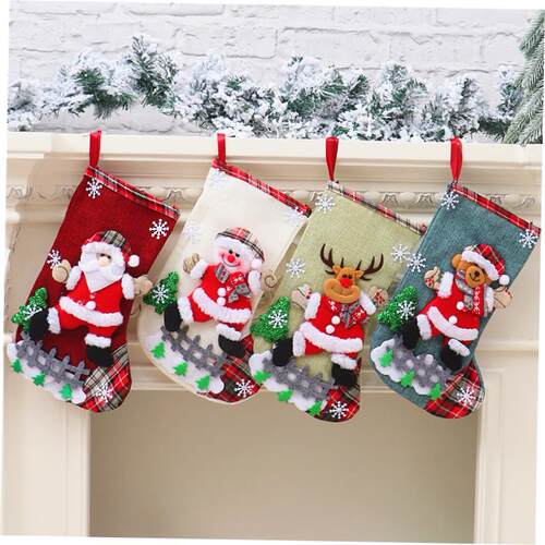 Christmas decoration stocking gift bag Candy bag Gift bag