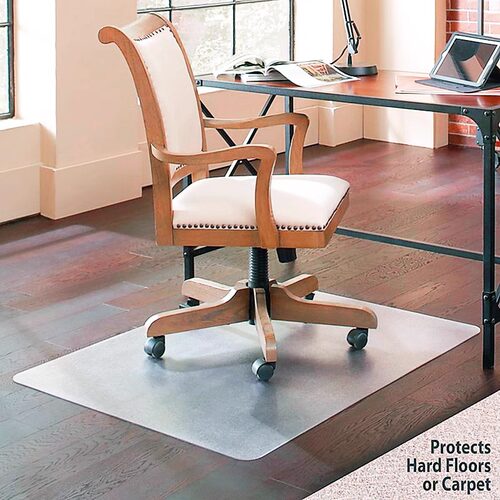 PVC transparent floor mat for office computer swivel chair