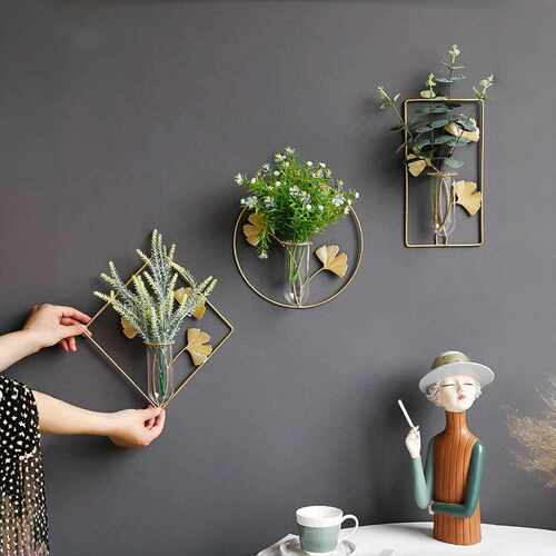 Nordic Wall Mount Hydroponic Vase Creative Living Room Decor