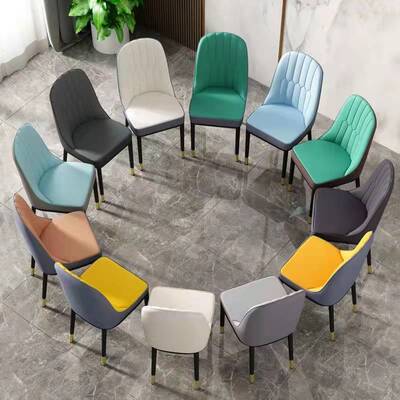 European dining chair home coffee stool backrest chair