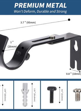 罗马杆支架窗帘杆metal iron Premium Curtain Rod