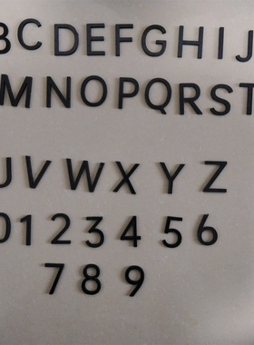 亚克力标志牌自粘号码牌 Acrylic Self-adhesive house number