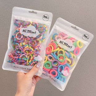 彩色发圈扎头发橡皮筋森系头绳网红ins绑发带女发绳简约皮套韩国