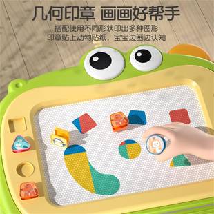 小儿画板孩可90495家婴幼磁鸦童性宝儿宝涂力磁画写板用消字除可