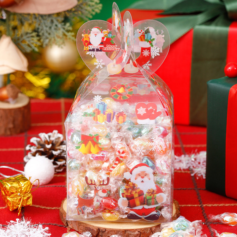 圣诞节彩虹豆水果软糖果精美盒装儿童小零食送女朋友孩平安夜礼物