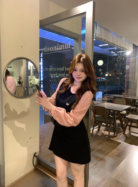 你的鱼 夏日Puppy 微胖mm春夏学院假两件连衣裙2/24 20:00新品9折