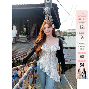 微胖mm春夏叠穿连衣裙套装 你 00新品 午后莉莉丝 9折 鱼