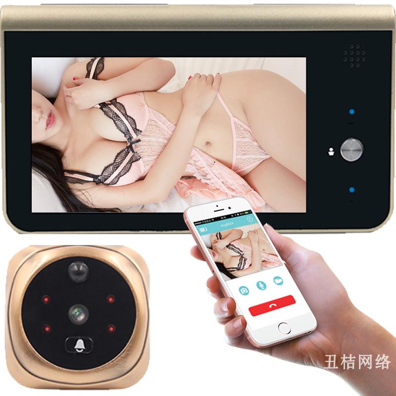全新正品云视通电子猫眼摄像头防盗门铃WIFI无线远程对讲监控高清