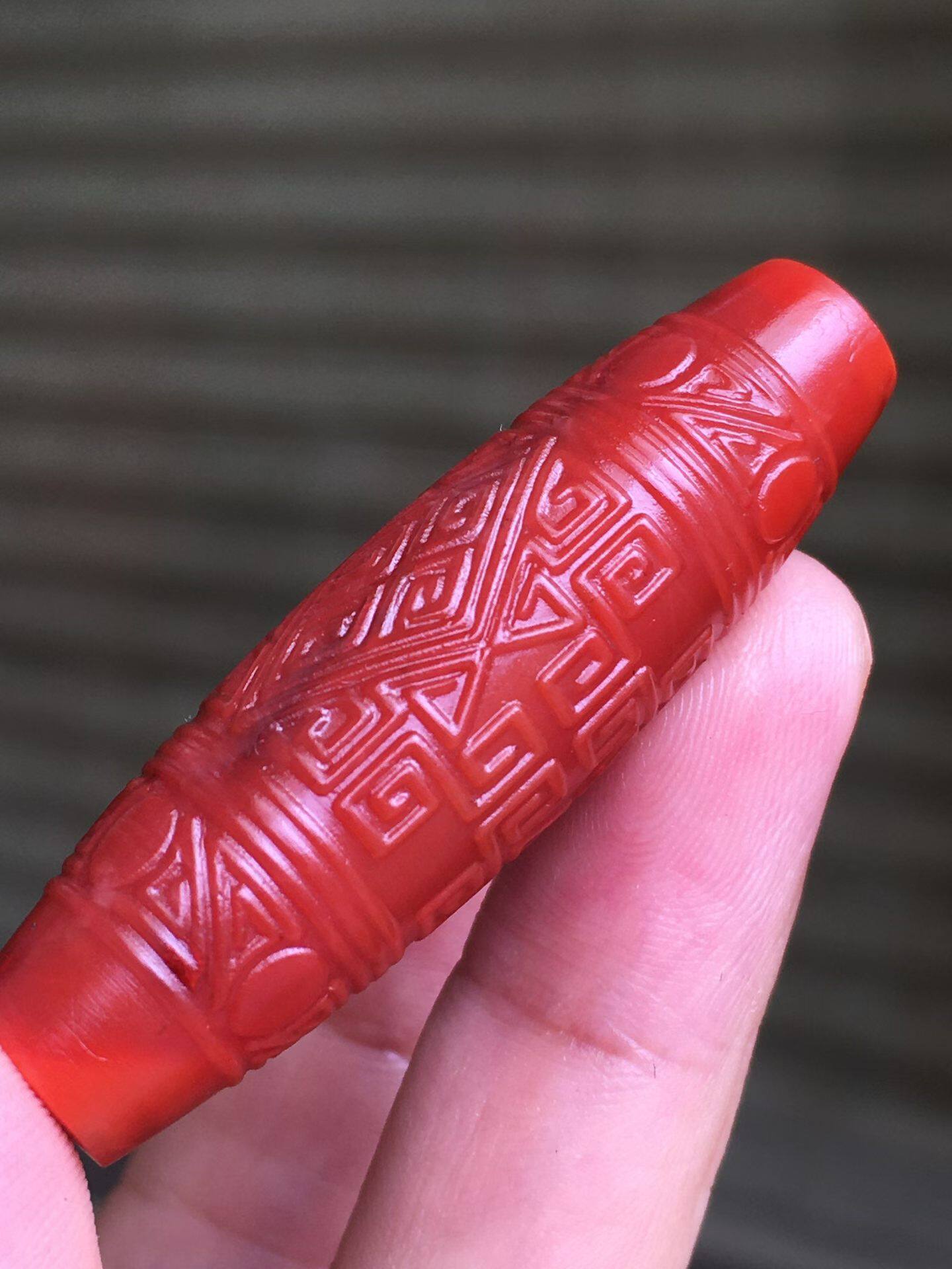 天然南红玛瑙回纹勒子桶珠路路通DIY配件
