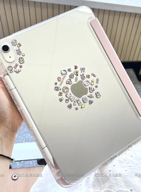 CanvasCase适用于ipad pro11寸Y折保护套air8横竖支撑第11代九代亚克力10.9硬壳iPad10/9防摔mini7/6可爱小猫