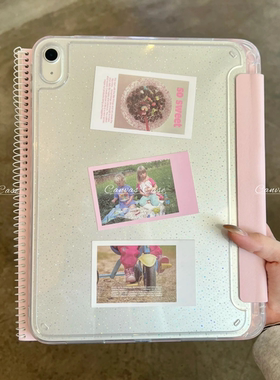 CanvasCase「蔷薇花粉#~赫本花园」ipad壳pro11/11代/a16/10.9寸air4567硬壳翻盖y+3折10代屏/竖屏平板保护套