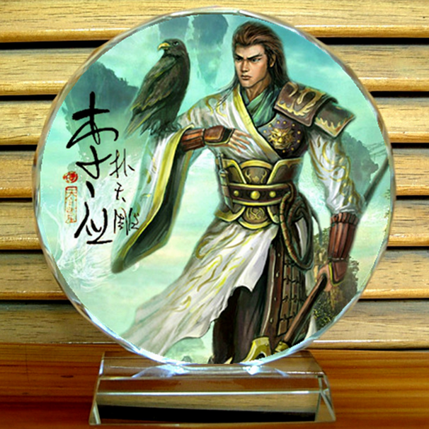 天富星扑天雕李应纪念品摆设工艺品礼物装饰品礼品水浒传水晶摆件
