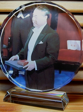 莫言收藏品摆设纪念品中国作家纪念品人偶模型收藏品礼品水晶摆件