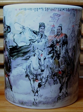 三国蜀汉雄师劲旅水杯纪念品装饰杯子摆设马超黄忠摆件收藏品茶杯