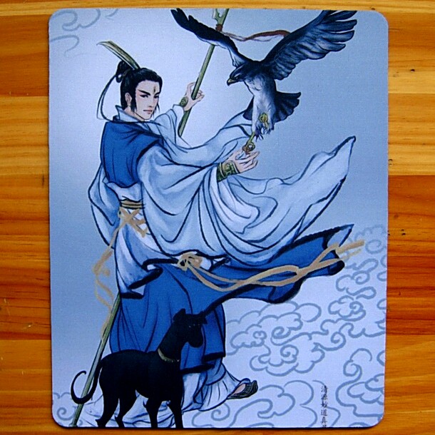 二郎神鼠标垫戬纪念品西游记人物装饰品杨戬摆设礼品收藏品礼物