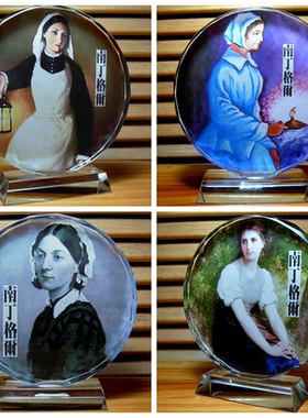 南丁格尔摆设纪念品医生礼物医院护士工艺礼品装饰品模型水晶摆件